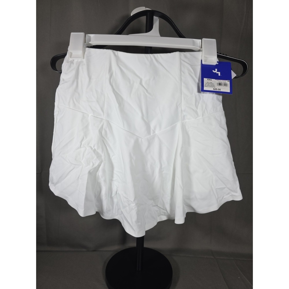 Joy Lab High Rise Skort Womens Size XXS Extra Extra Small, True White, Pockets